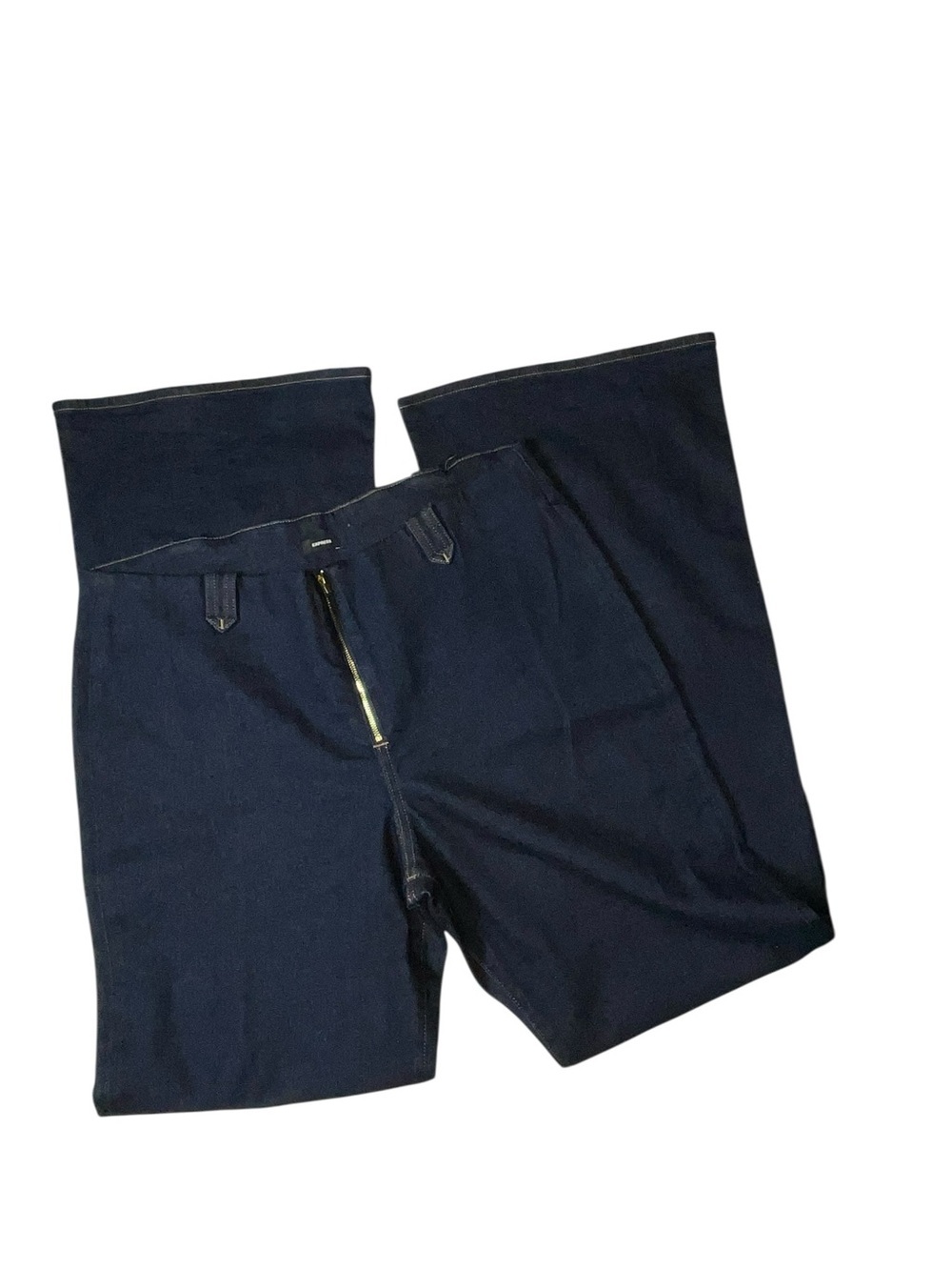 Express Women's Navy Wide Leg Jeans
